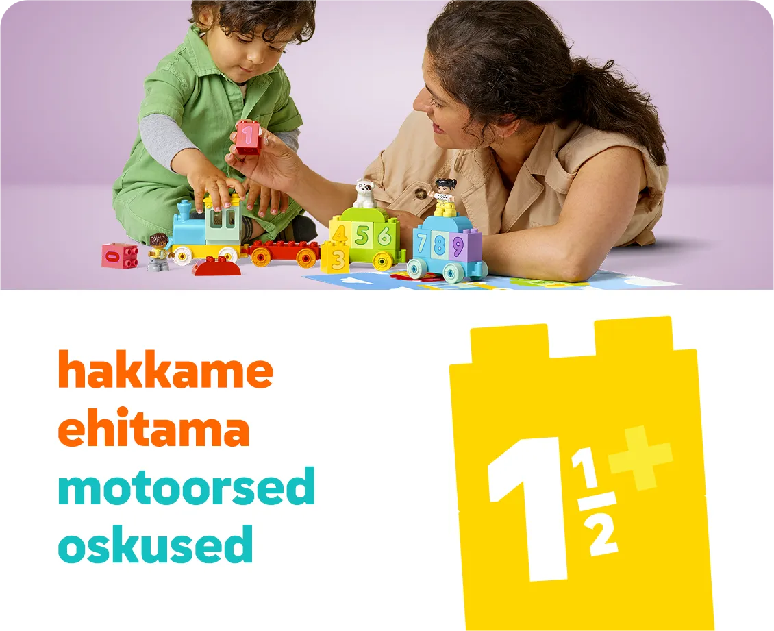 Pradėkite konstruoti rankų miklumo įgūdžius su LEGO®. Rinkiniai, skirti 1,5+ metų vaikams internetu pigiau