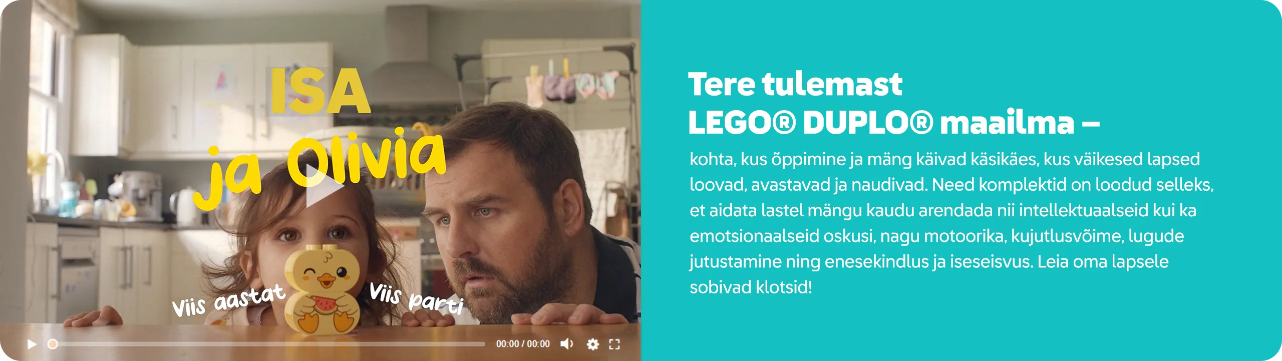 Sveiki atvykę į LEGO® DUPLO®. Pamatykite, kaip žaidimas tampa pažinimu.