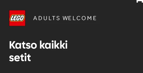 LEGO® Adults – visi rinkiniai