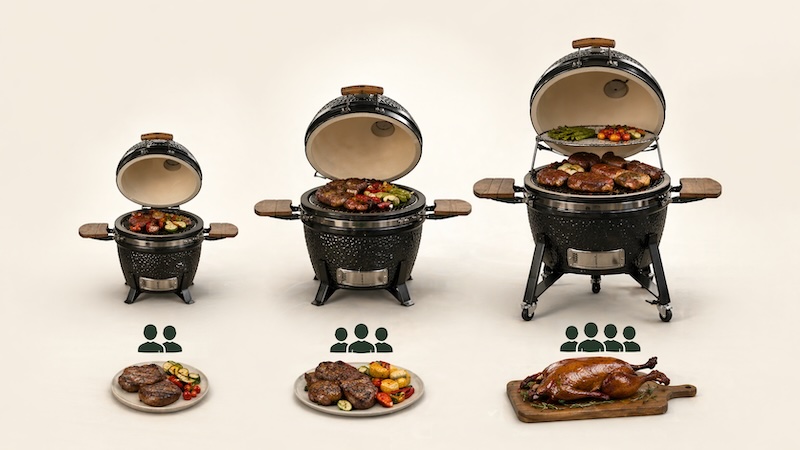 Tinkamas kamado kepsninės dydis