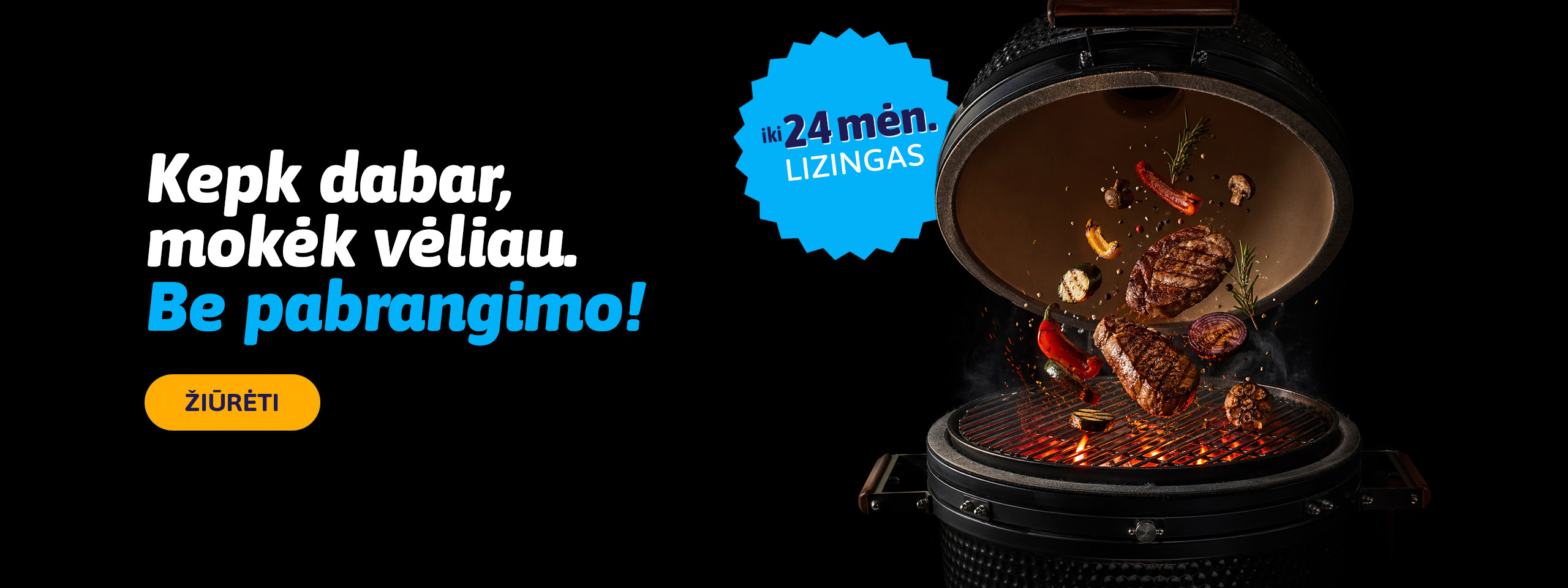 Kamado kepsninės internetu pigiau. Net 24 mėn. lizingas be pabrangimo.