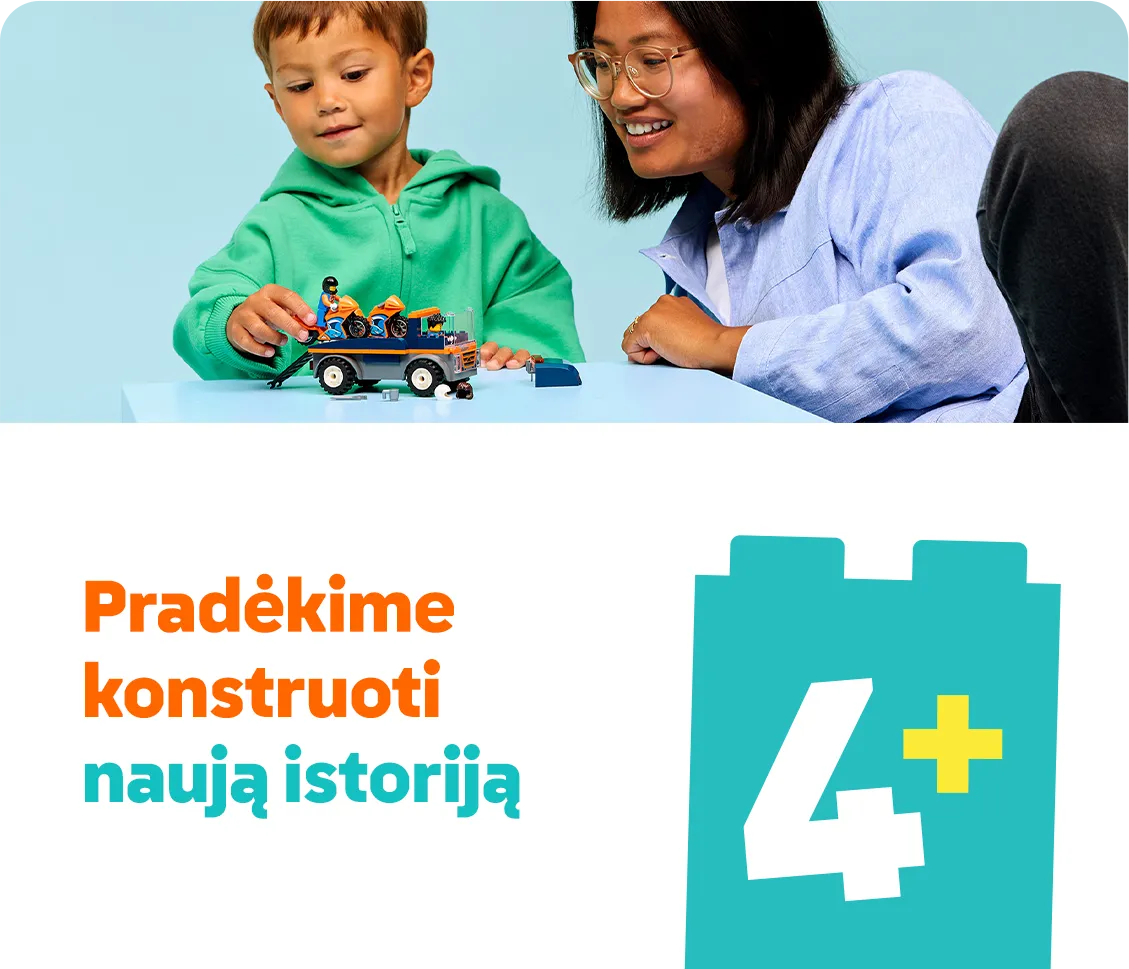 Pradėkite konstruoti naują istoriją su LEGO®. Rinkiniai, skirti 4+ metų vaikams internetu pigiau