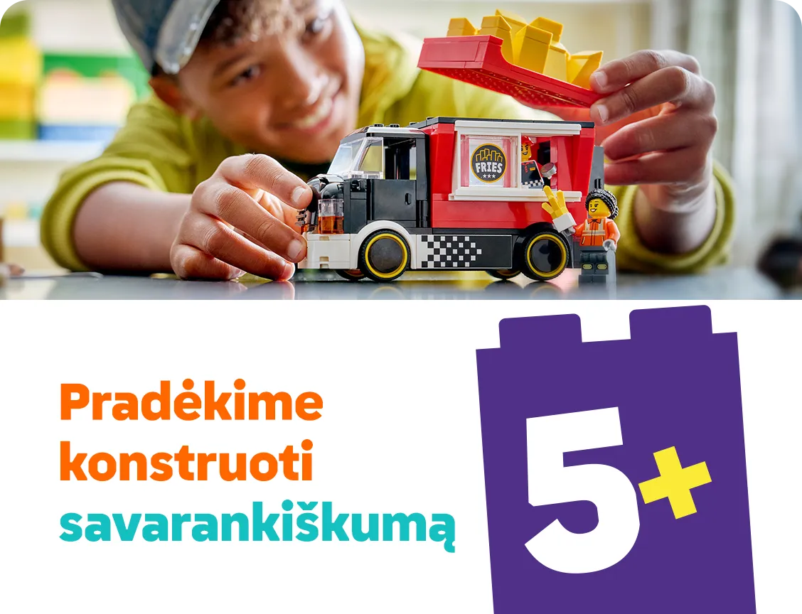 Pradėkite konstruoti savarankiškumą su LEGO®. Rinkiniai, skirti 5+ metų vaikams internetu pigiau