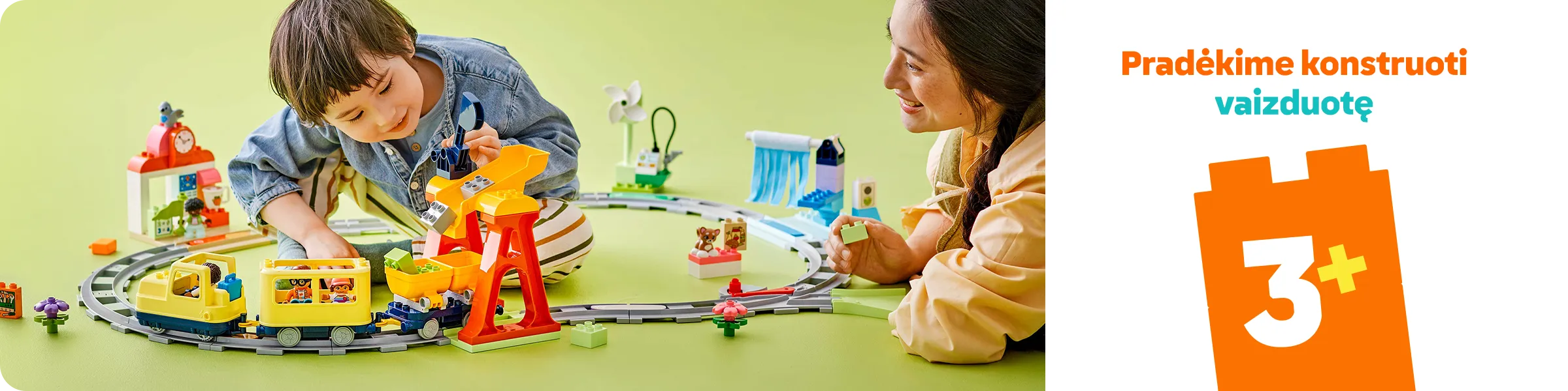 Pradėkite konstruoti vaizduotę su LEGO®. Rinkiniai, skirti 3+ metų vaikams internetu pigiau