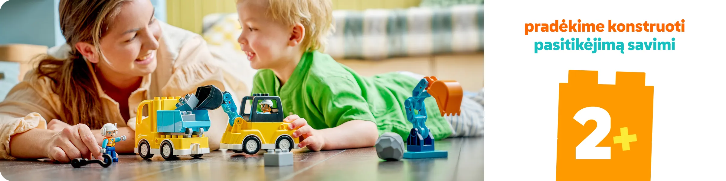 Pradėkite konstruoti pasitikėjimą savimi su LEGO®. Rinkiniai, skirti 2+ metų vaikams internetu pigiau