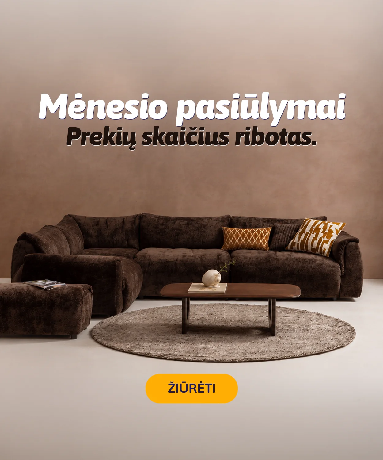 Šio mėnesio baldų pasiūlymai internetu pigiau. Iki 24 mėn. lizingas be pabrangimo