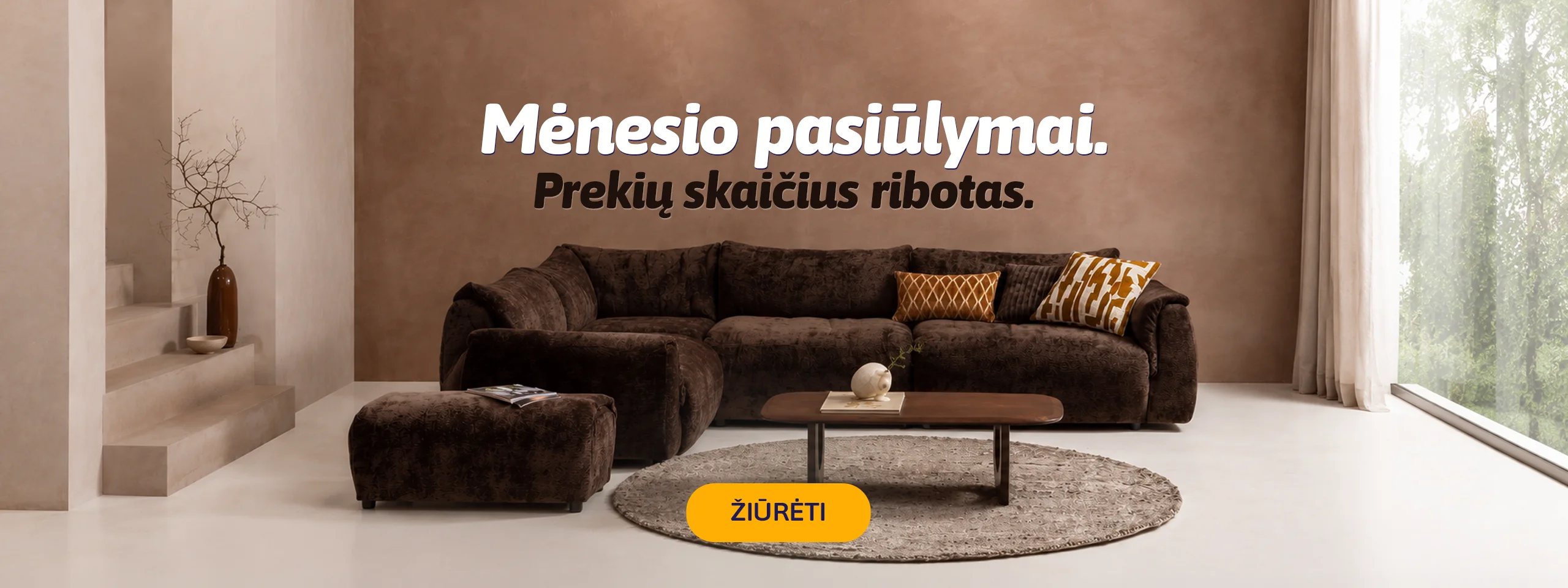 Šio mėnesio baldų pasiūlymai internetu pigiau. Iki24 mėn. lizingas be pabrangimo