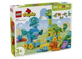 LEGO® 10451 | DUPLO® Town Dinozaurai ant ratukų „trys viename“ internetu pigiau