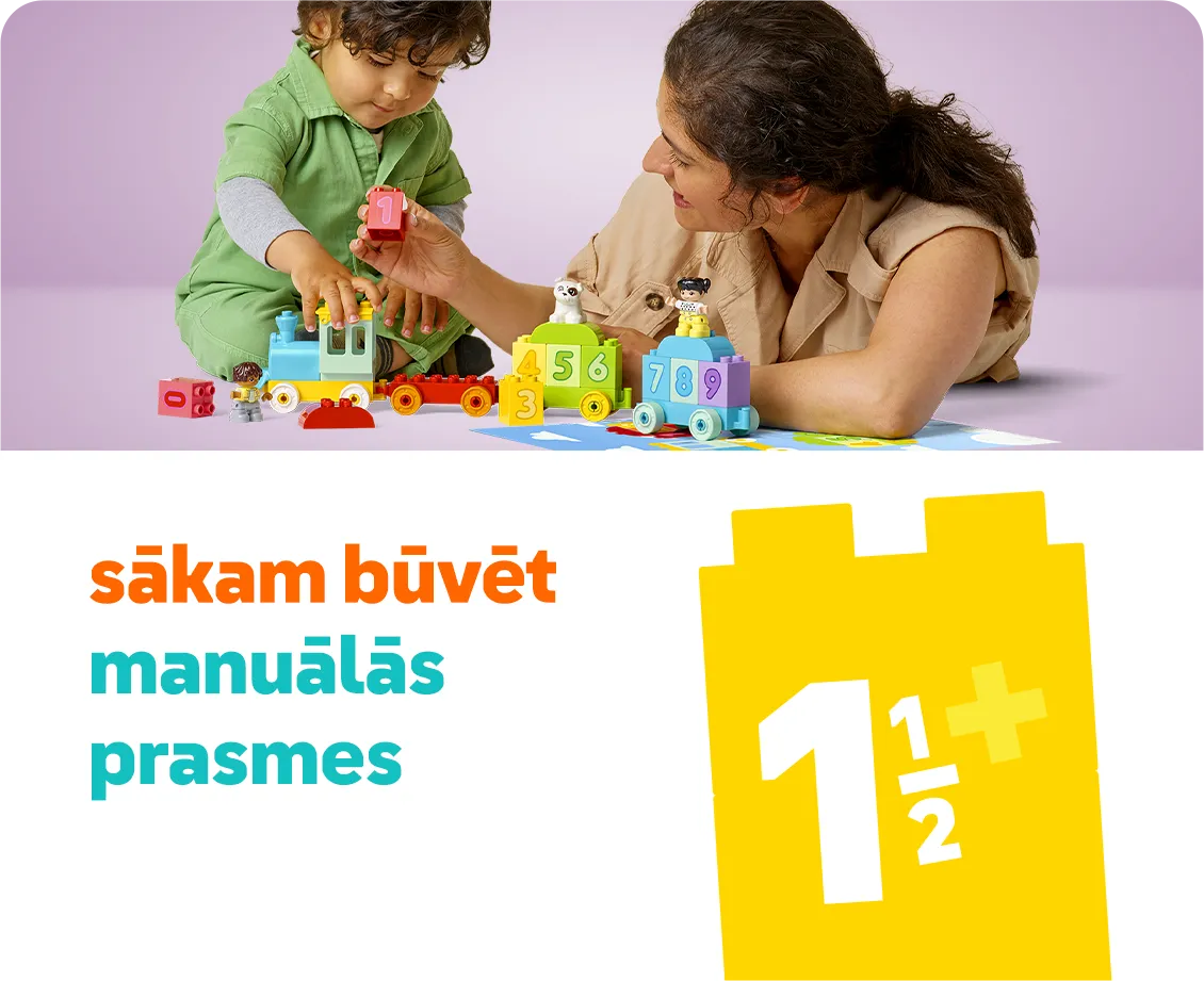 Pradėkite konstruoti rankų miklumo įgūdžius su LEGO®. Rinkiniai, skirti 1,5+ metų vaikams internetu pigiau