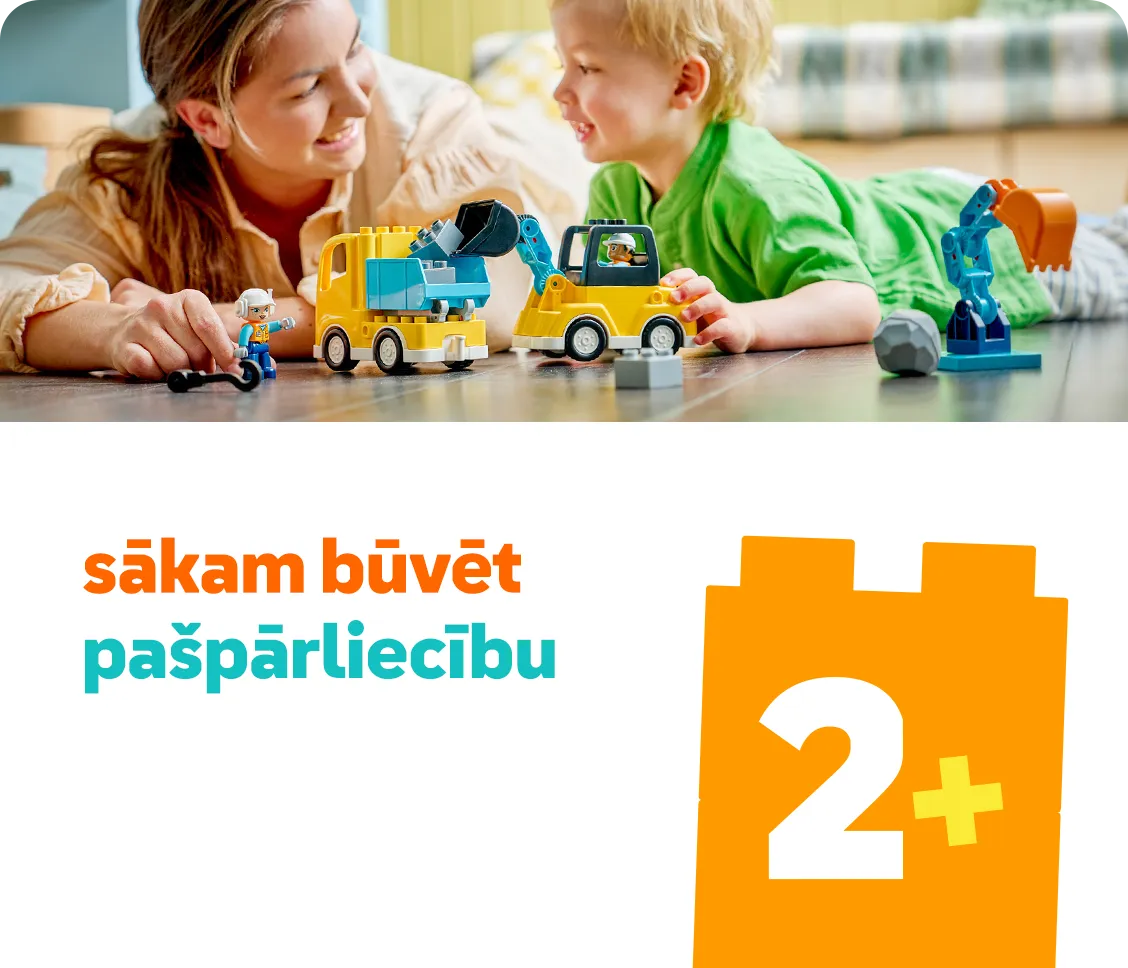 Pradėkite konstruoti pasitikėjimą savimi su LEGO®. Rinkiniai, skirti 2+ metų vaikams internetu pigiau