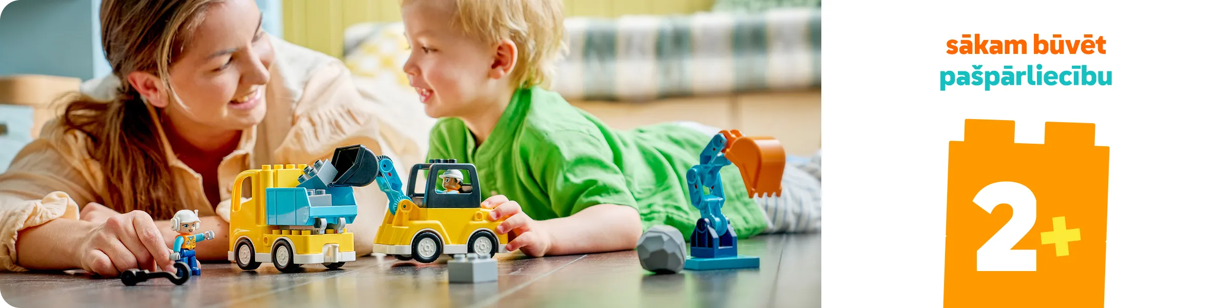 Pradėkite konstruoti pasitikėjimą savimi su LEGO®. Rinkiniai, skirti 2+ metų vaikams internetu pigiau