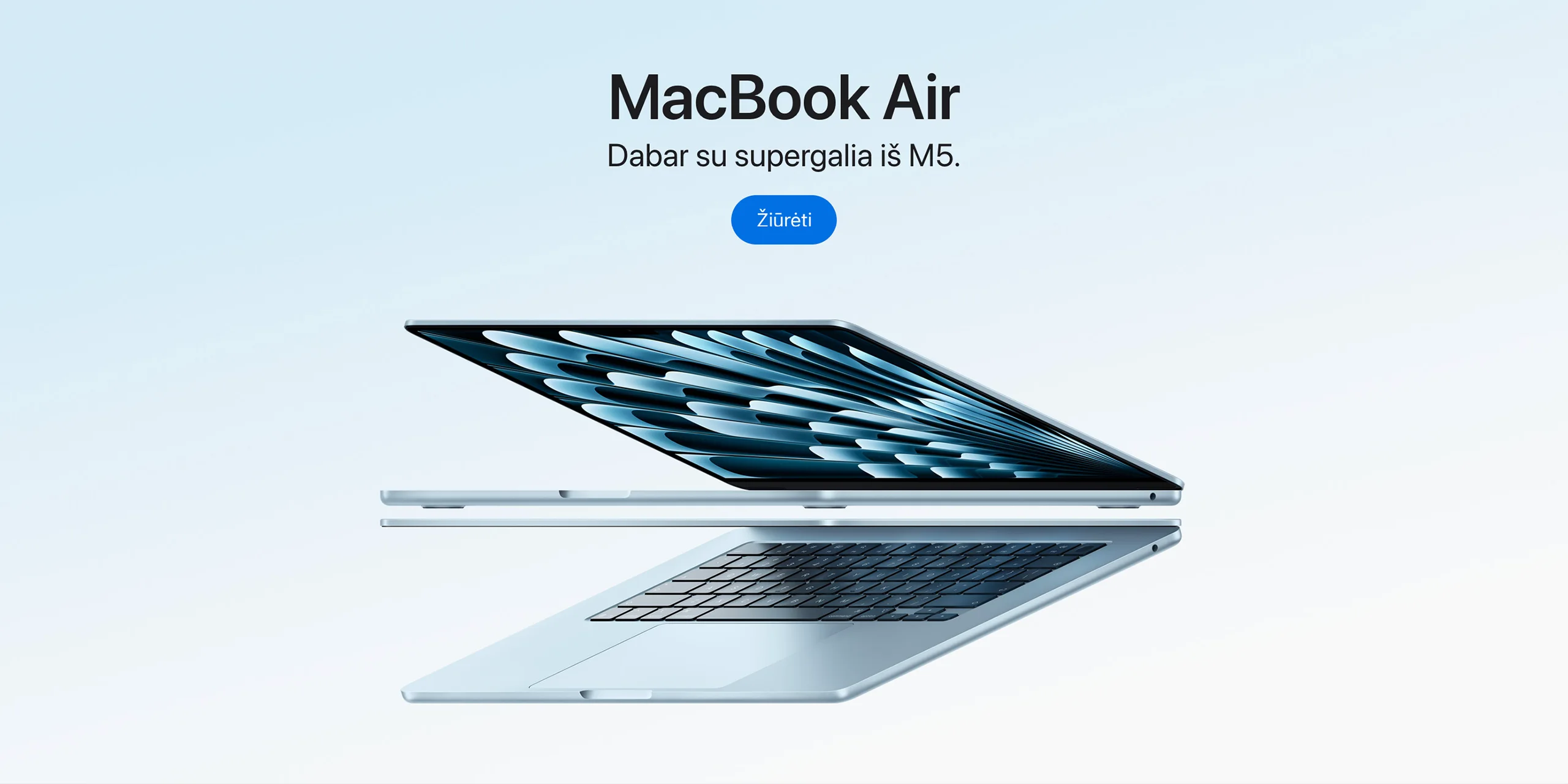 Apple MacBook Air internetu pigiau. Iki 24 mėn. lizingas be pabrangimo.