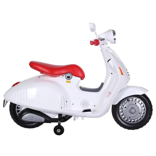 Vaikiškas elektrinis motoroleris „VESPA" PA0139 BI, baltas