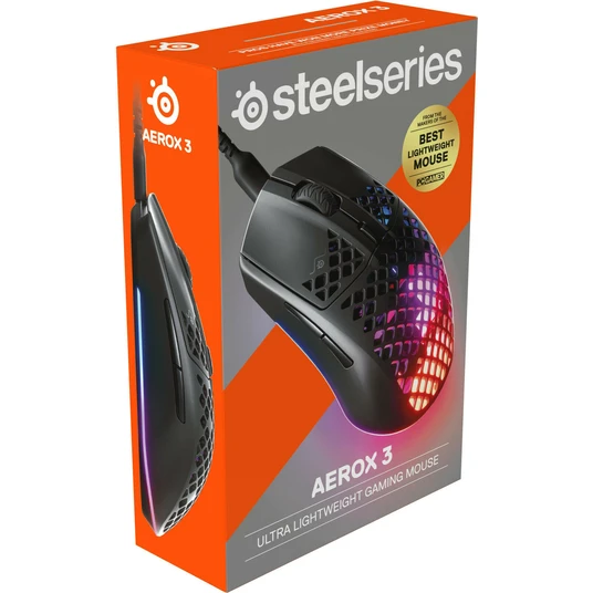 Žaidimų pelė SteelSeries Aerox 3 (2022) Onyx 62611