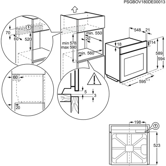 Ahi Electrolux EOC8P39WZ