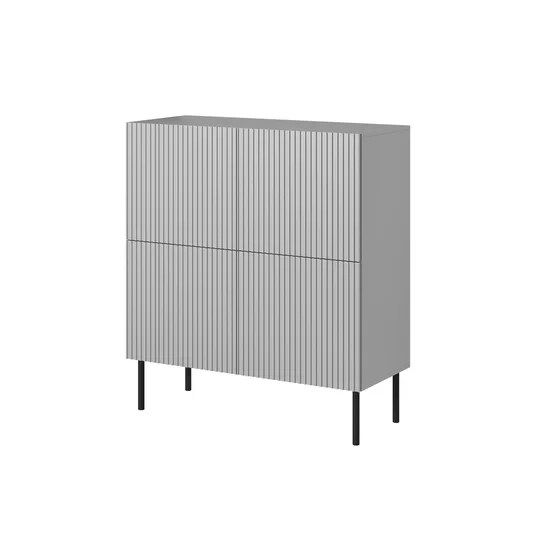 ASENSIO KM-2 chest, light grey / black