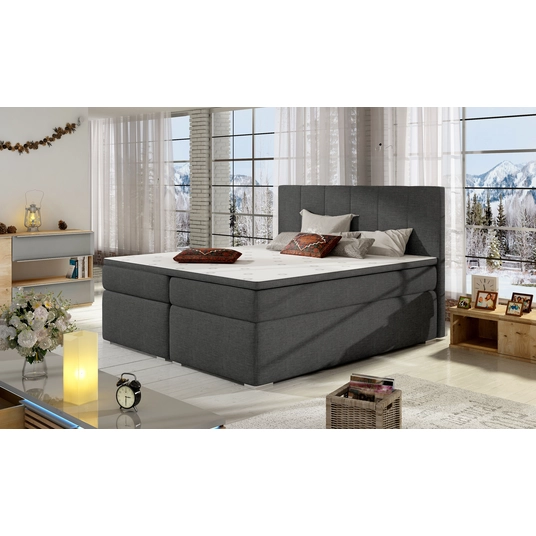 Continental lova su patalynės dėže Bolero 180X200, pilka, audinys Sawana 21