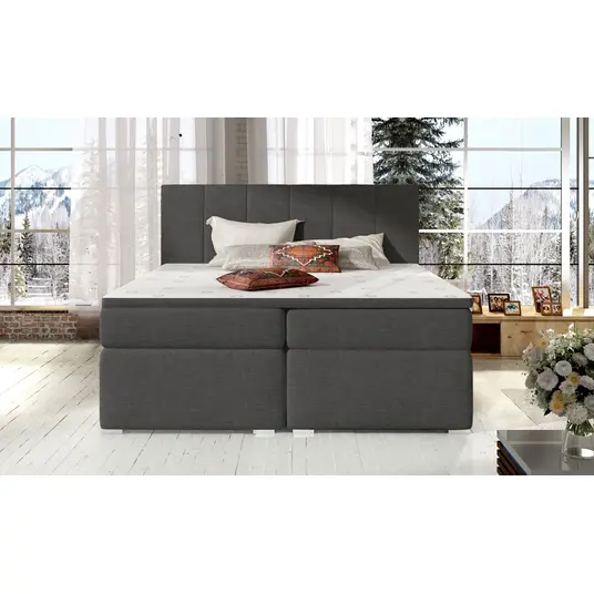 Continental lova su patalynės dėže Bolero 180X200, pilka, audinys Sawana 21