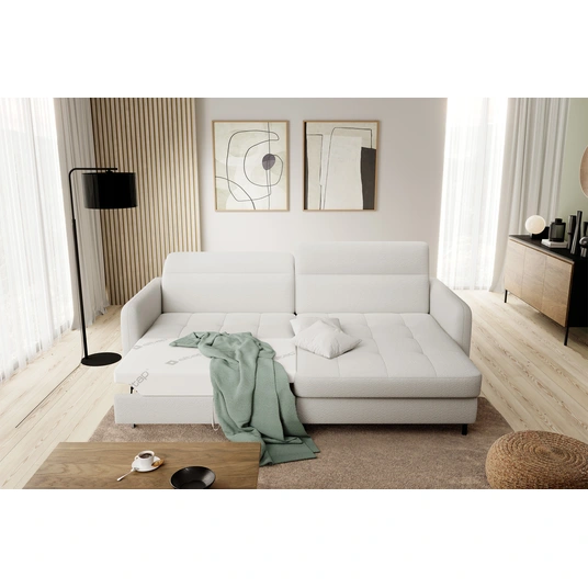 Kampinė sofa Gomsi su patalynės dėže, audinys Royal 01