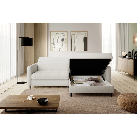 Kampinė sofa Gomsi su patalynės dėže, audinys Royal 01