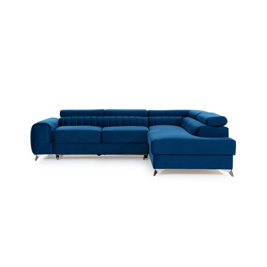 Kampinė sofa Laurence su patalynės dėže, audinys Monolith 77