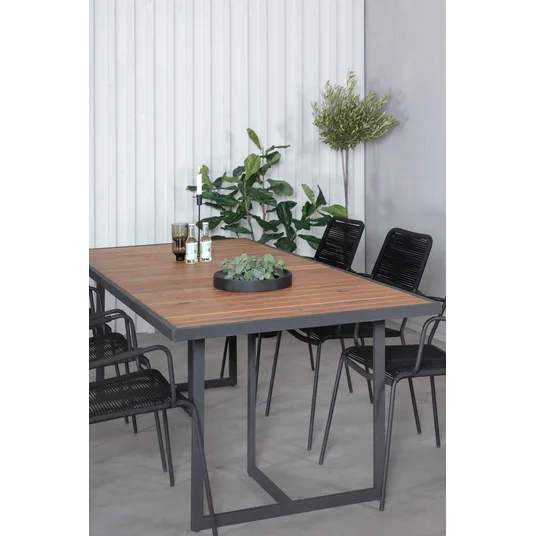 Sodo komplektas stalas Khung su 6 kėdėmis Lindos