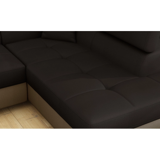 Kampinė sofa Kampinė sofa Anton su patalynės dėže, audinys Monolith 29, Monolith 09