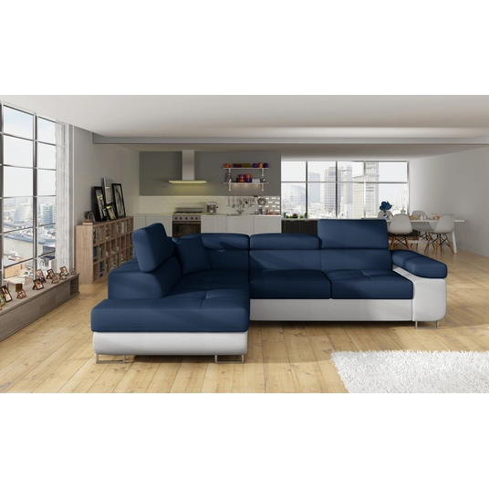 Kampinė sofa Kampinė sofa Anton su patalynės dėže, audinys Monolith 77, Monolith 84