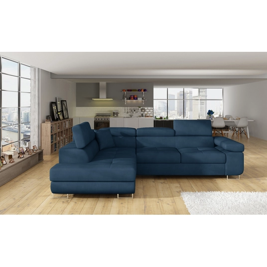 Kampinė sofa Kampinė sofa Anton su patalynės dėže, audinys Kronos 09