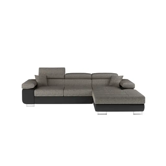 Kampinė sofa Armando su patalynės dėže, audinys Berlin 01, Soft 11