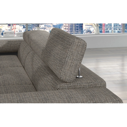 Kampinė sofa Armando su patalynės dėže, audinys Berlin 01, Soft 11