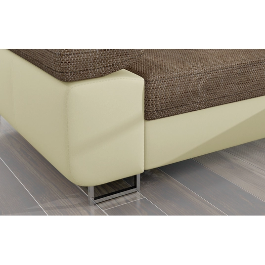 Kampinė sofa Armando su patalynės dėže, audinys Berlin 03, Soft 33