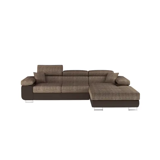 Kampinė sofa Armando su patalynės dėže, audinys Berlin 03, Soft 66