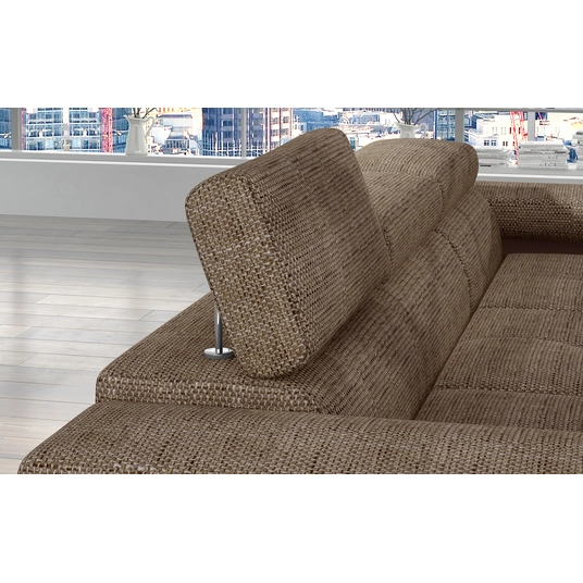 Kampinė sofa Armando su patalynės dėže, audinys Berlin 03, Soft 66