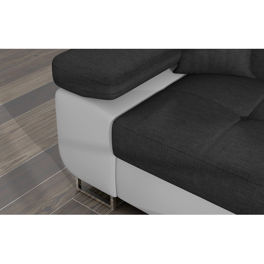 Kampinė sofa Armando su patalynės dėže, audinys Sawana 05, Soft 17