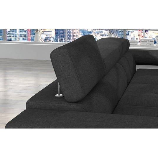 Kampinė sofa Armando su patalynės dėže, audinys Sawana 05, Soft 17