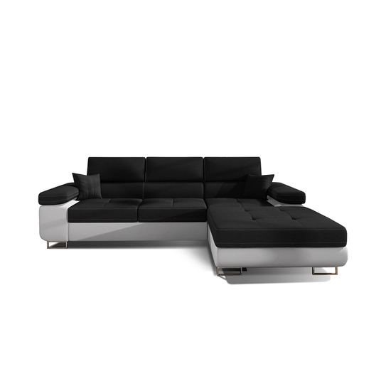Kampinė sofa Armando su patalynės dėže, audinys Sawana 14, Soft 17