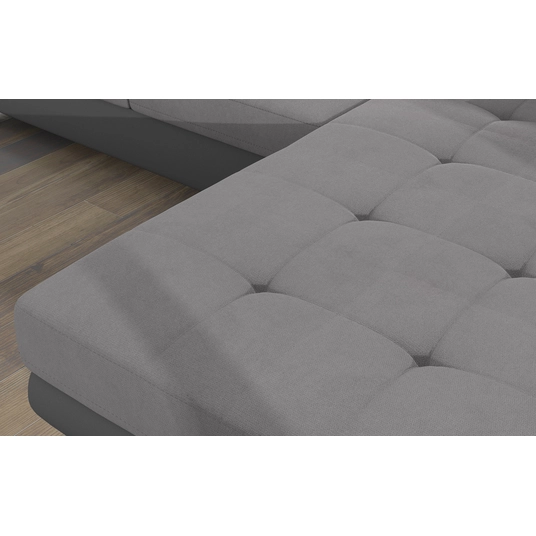 Kampinė sofa Armando su patalynės dėže, audinys Soro 83, Soft 29