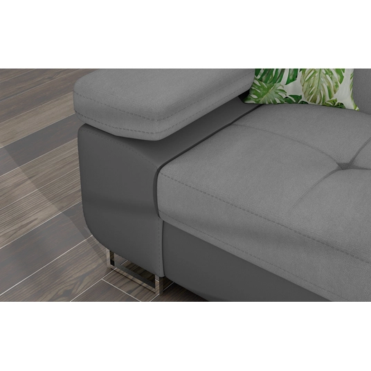 Kampinė sofa Armando su patalynės dėže, audinys Soro 83, Soft 29