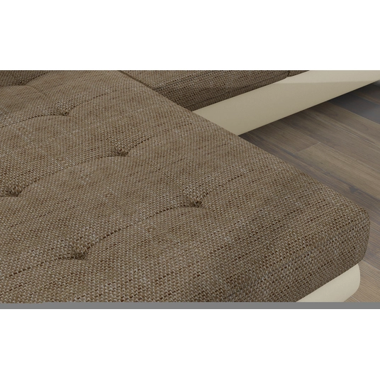 Kampinė sofa Armando su patalynės dėže, audinys Berlin 03, Soft 33