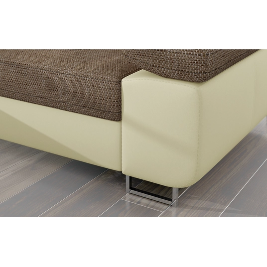 Kampinė sofa Armando su patalynės dėže, audinys Berlin 03, Soft 33