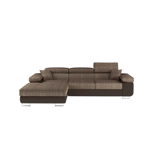 Kampinė sofa Armando su patalynės dėže, audinys Berlin 03, Soft 66