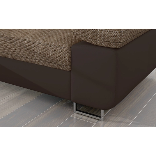 Kampinė sofa Armando su patalynės dėže, audinys Berlin 03, Soft 66