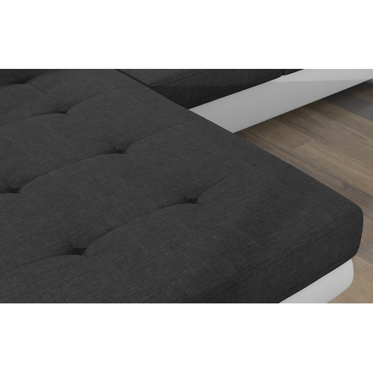 Kampinė sofa Armando su patalynės dėže, audinys Sawana 05, Soft 17