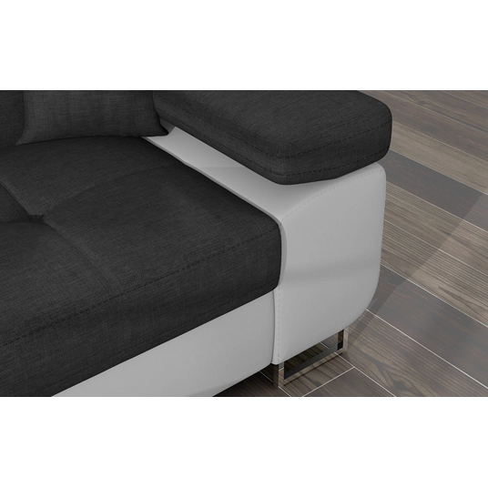Kampinė sofa Armando su patalynės dėže, audinys Sawana 05, Soft 17