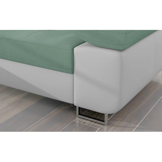 Kampinė sofa Armando su patalynės dėže, audinys Soro 34, Soft 17