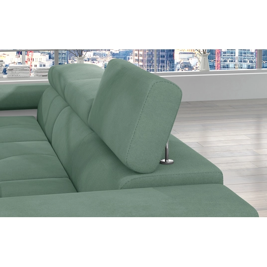 Kampinė sofa Armando su patalynės dėže, audinys Soro 34, Soft 17