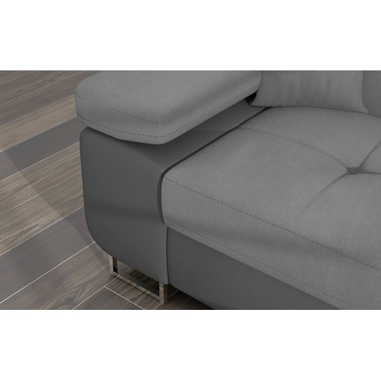 Kampinė sofa Armando su patalynės dėže, audinys Soro 83, Soft 29
