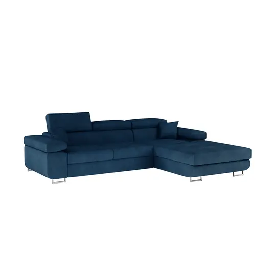 Kampinė sofa Armando su patalynės dėže, audinys Kronos 09