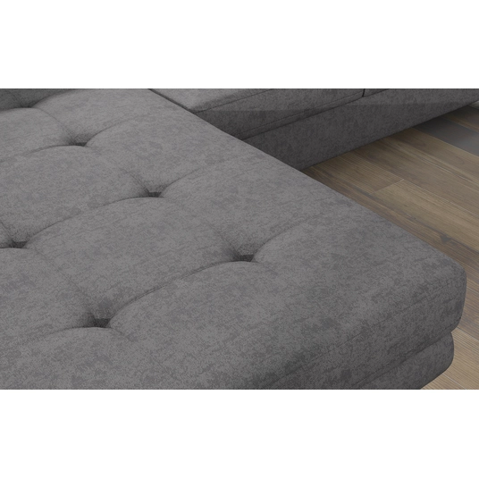 Kampinė sofa Armando su patalynės dėže, audinys Gusto 88